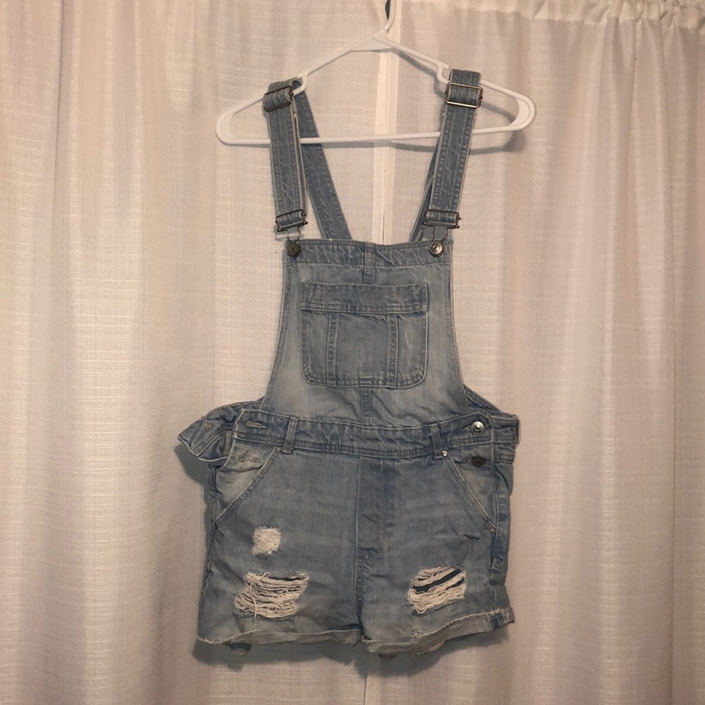 Jean Overall Shorts